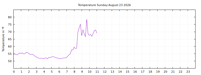 [Temperature today graph]